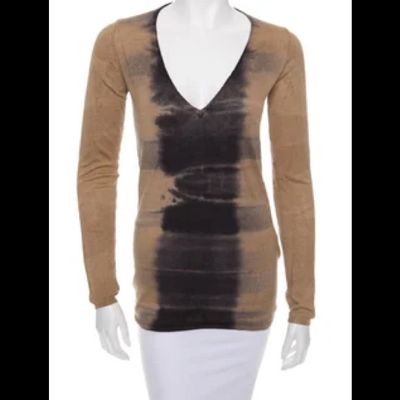 Prada Dip Dyed Silk & Wool Sweater - Picture 2 of 5